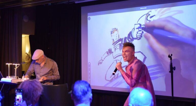 Reinhard Kleist By Reinhard’s Bowie Graphic Novel Lows begins style at Comica Festival London