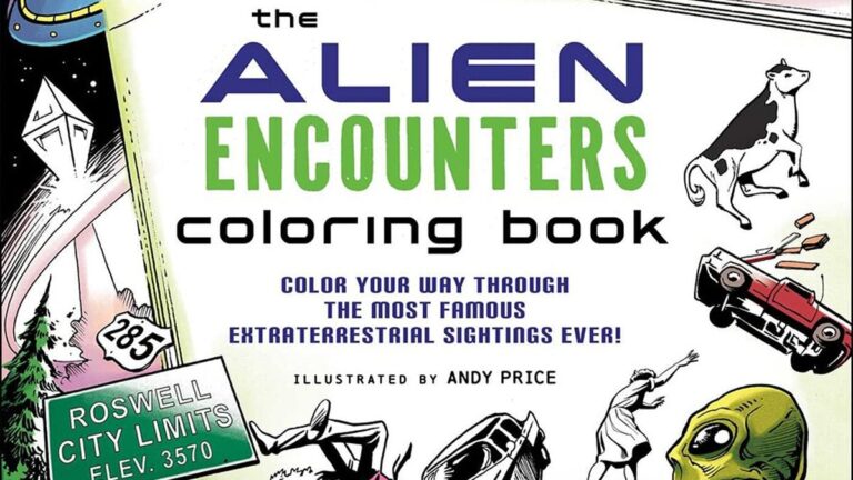 Colors Little Green Men Alien Meet Coloring Book Other Colors You Want